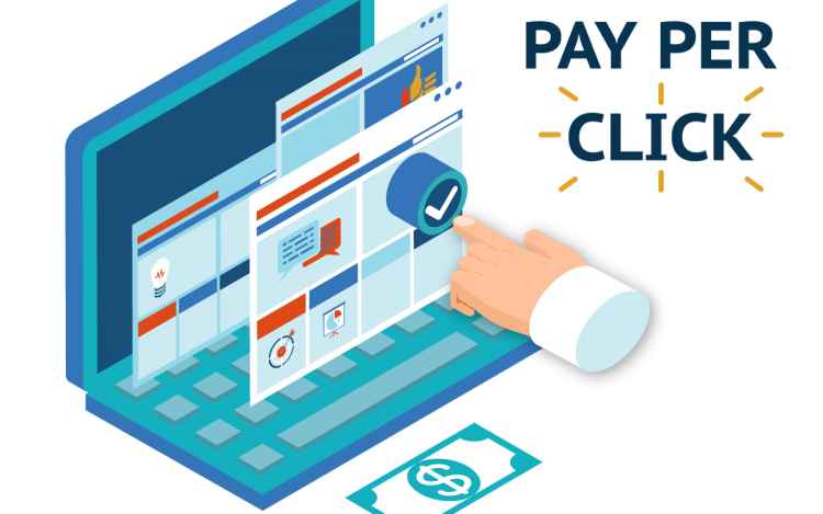 illustration of pay per click advertising