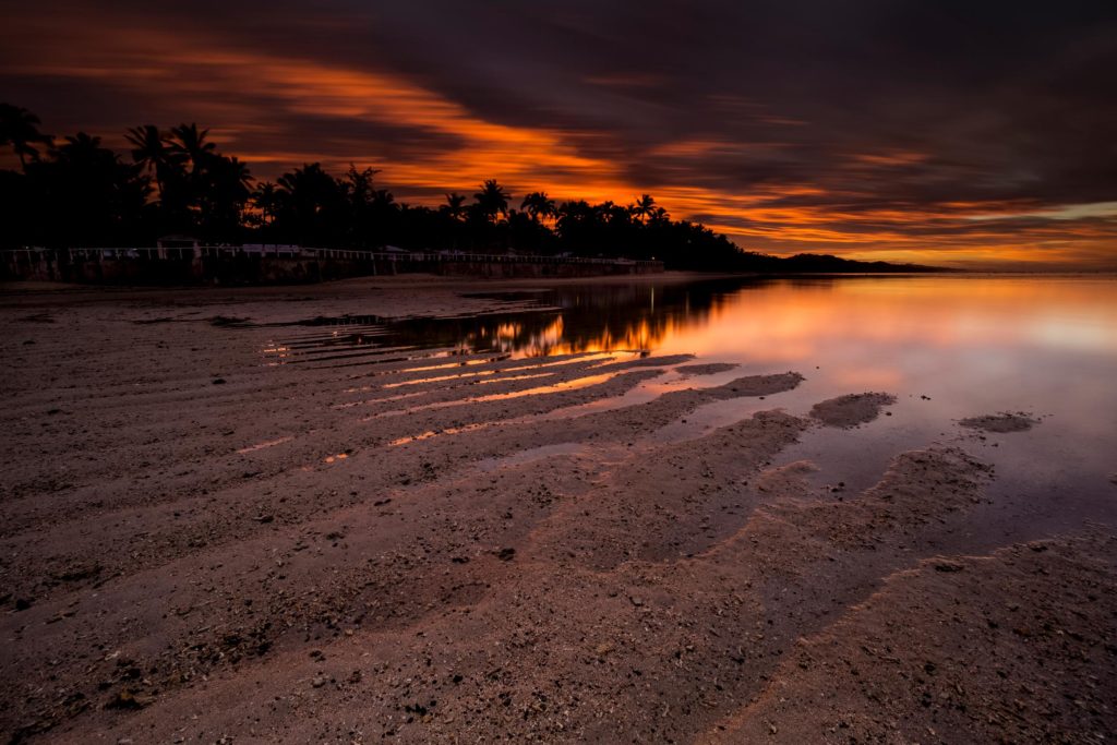 fiji beach sunrise